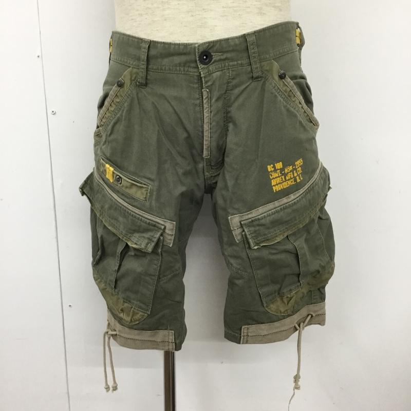 アヴィレックス AVIREX パンツ ショートパンツ ショートパンツ ハーフパンツ カジュアルパンツ ミリタリーパンツ M 無地 カーキ / カーキ /  メンズ USED 古着 中古 10110044