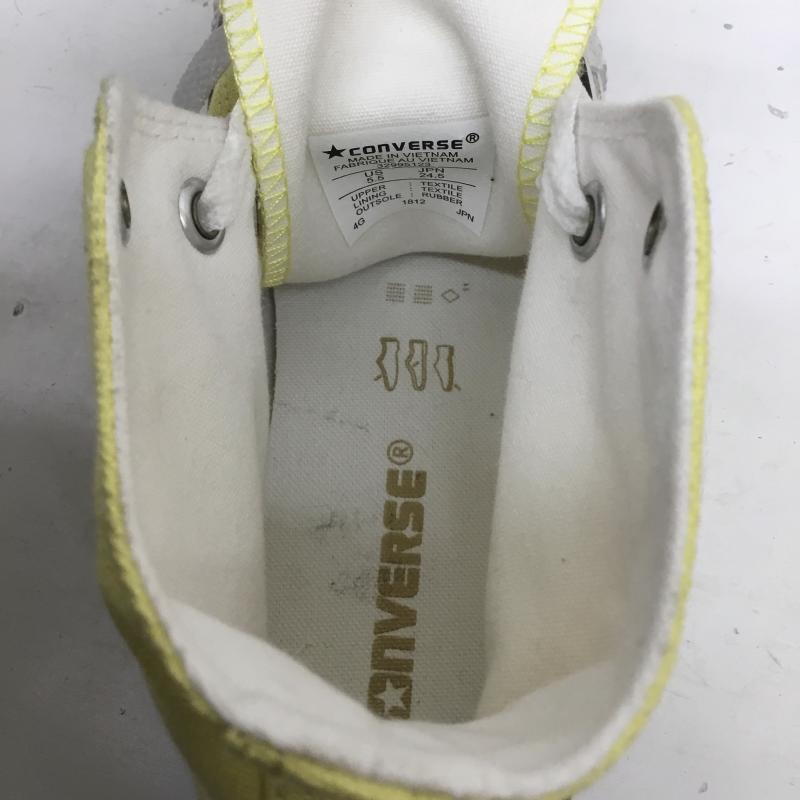コンバース CONVERSE スニーカー スニーカー 32995123 ALL STAR PASTELS HI 24.5cm ロゴ、文字 黄 / イエロー /  レディース USED 古着 中古 10141430