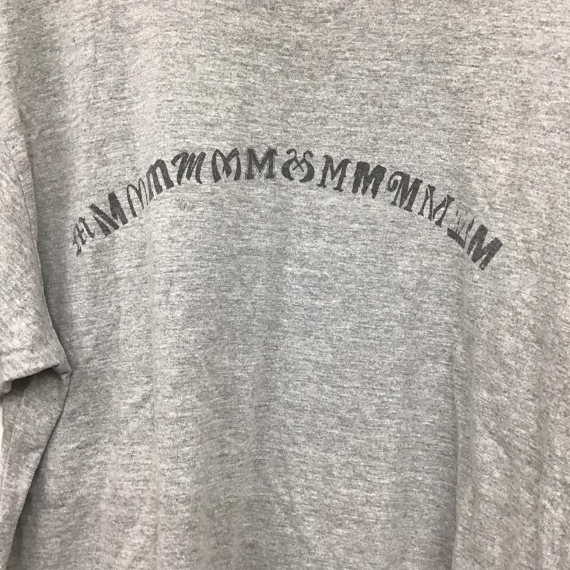 エム M Tシャツ 半袖 XL ロゴ、文字 X プリント 灰 / グレー /  メンズ USED 古着 中古 10138208