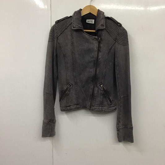 ディーゼル DIESEL ジャケット、上着 ジャケット、ブレザー ライダース スウェット S 無地 紺 / ネイビー /  レディース USED 古着 中古 10131293