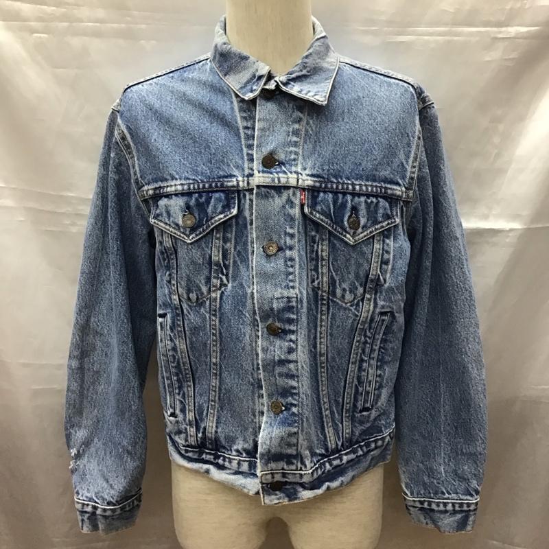 リーバイス Levi s ジャケット、上着 ジャケット、ブレザー デニムジャケット カラージャケット 長袖ジャケット Gジャン 無地 インディゴ / インディゴ /  メンズ USED 古着 中古 10113575