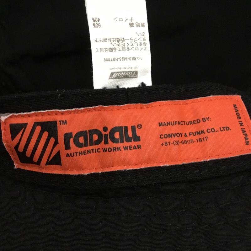 ラディアル RADIALL 帽子 ハット RAD-24SS-HAT006 HOOD CITY バケットハット ロゴ、文字 黒 / ブラック /  メンズ USED 古着 中古 10123468