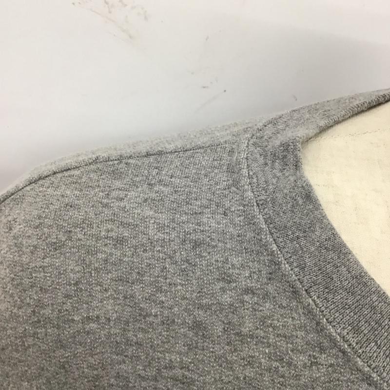 古着 USED トレーナー 長袖 長袖トレーナー スウェット クルーネック リブスウェットカットソー 古着 ロゴ、文字 灰 / グレー /  メンズ USED 古着 中古 10124708