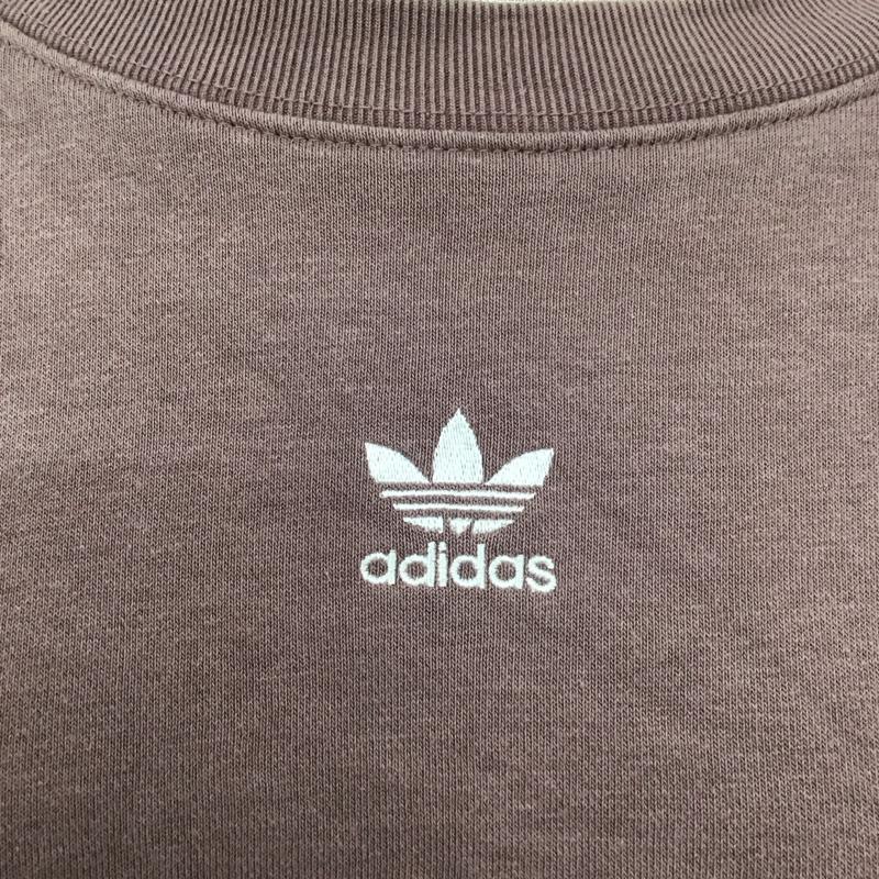 アディダス adidas トレーナー 長袖 長袖トレーナー スウェット クルーネック リブスウェットカットソー L ロゴ、文字 マルチカラー / マルチカラー /  レディース USED 古着 中古 10123863