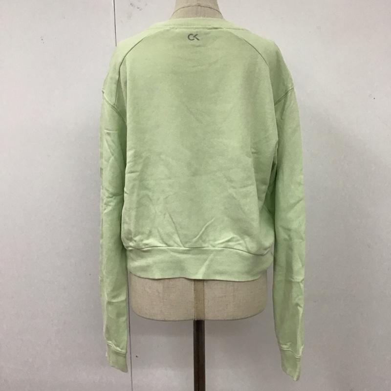 カルバン・クライン Calvin Klein トレーナー 長袖 4WS0W398 M ロゴ、文字 薄緑 / ライトグリーン /  レディース USED 古着 中古 10120355