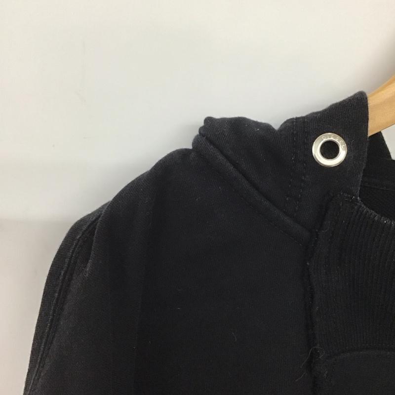 ディーゼル DIESEL パーカー 長袖 長袖パーカー プルオーバーパーカー スウェット XS プリント 黒 / ブラック /  メンズ USED 古着 中古 10147608