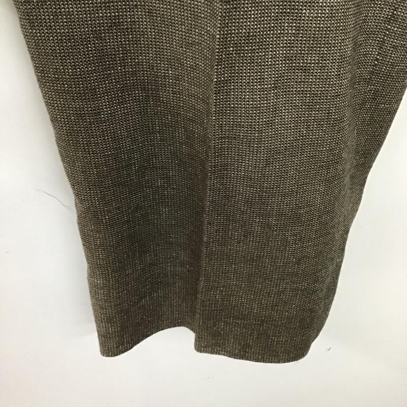 マックスマーラ MaxMara パンツ スラックス スラックスパンツ ワイドパンツ センタータックパンツ 36 無地 茶 / ブラウン /  レディース USED 古着 中古 10133043