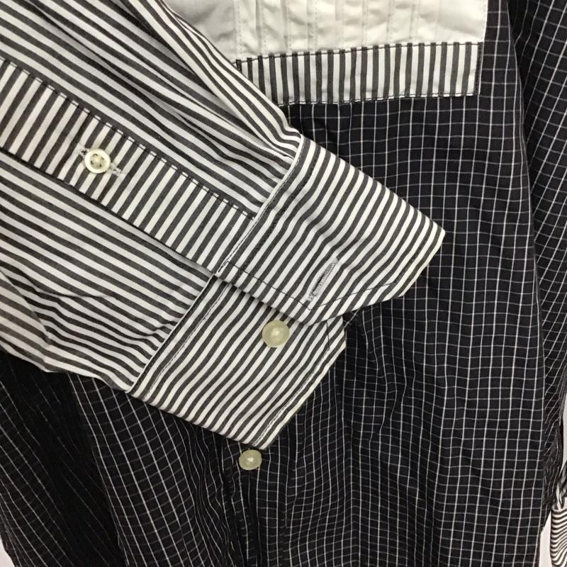 ロバート グラハム Robert Graham シャツ、ブラウス 長袖 長袖シャツ カジュアルシャツ カラーシャツ 柄シャツ XXL ボーダー柄 X チェック 白 / ホワイト / X 紺 / ネイビー /  メンズ USED 古着 中古 10107800