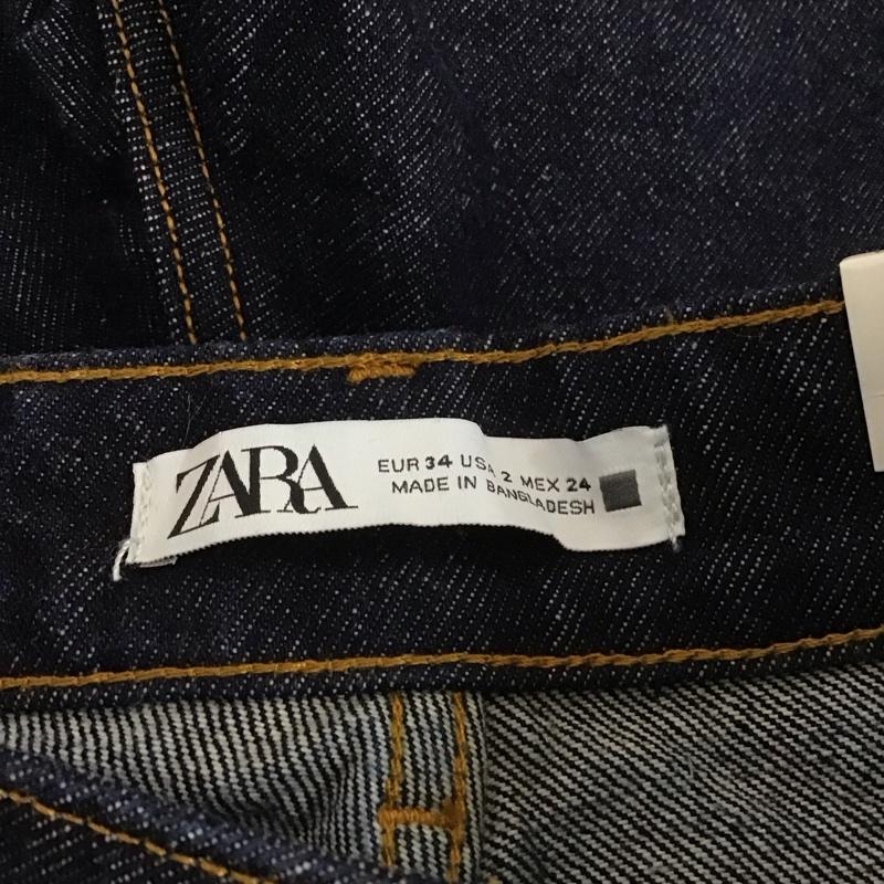 ザラ ZARA パンツ ショートパンツ 8228/024/407 3分丈ショート タグ付 34 無地 インディゴ / インディゴ /  レディース USED 古着 中古 10149058