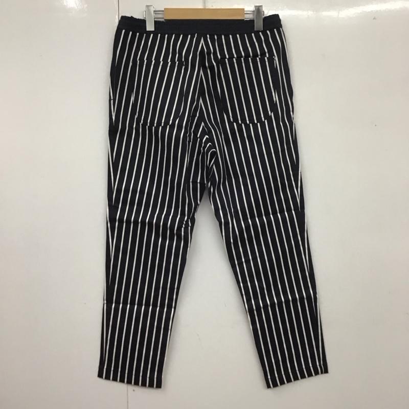 ナノユニバース nano・universe パンツ デニム、ジーンズ ストライプパンツ スリムパンツ ストレッチパンツ カジュアルパンツ M ストライプ 白 / ホワイト / X 紺 / ネイビー /  メンズ USED 古着 中古 10107457