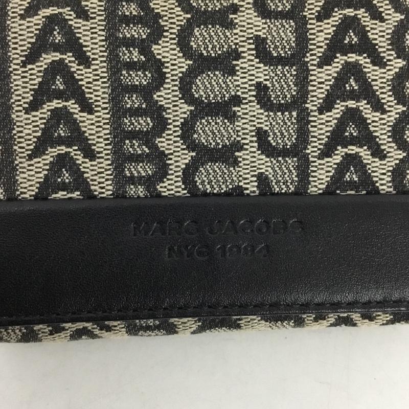マークジェイコブス MARCJACOBS 財布 コンパクト財布 2F3SMP041S08 261 三つ折り モノグラム ジャカード 総柄 黒 / ブラック /  レディース USED 古着 中古 10147433