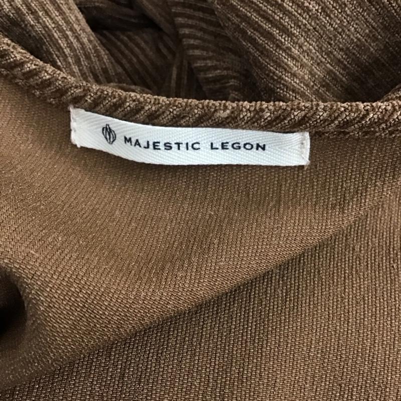 マジェスティックレゴン MAJESTIC LEGON カーディガン 長袖 FREE 無地 茶 / ブラウン /  レディース USED 古着 中古 10106436