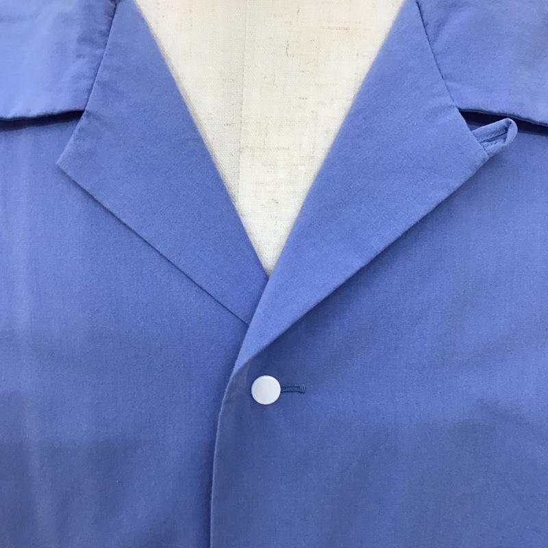 ナナミカ nanamica シャツ、ブラウス 半袖 半袖シャツ 無地シャツ ポケットシャツ L 無地 青 / ブルー /  メンズ USED 古着 中古 10125475