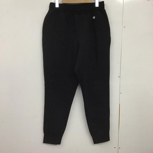 チャンピオン Campion パンツ ワークパンツ、ペインターパンツ c3-as201 スウェットパンツ ワイドパンツ L ロゴ、文字 黒 / ブラック /  メンズ USED 古着 中古 10147260