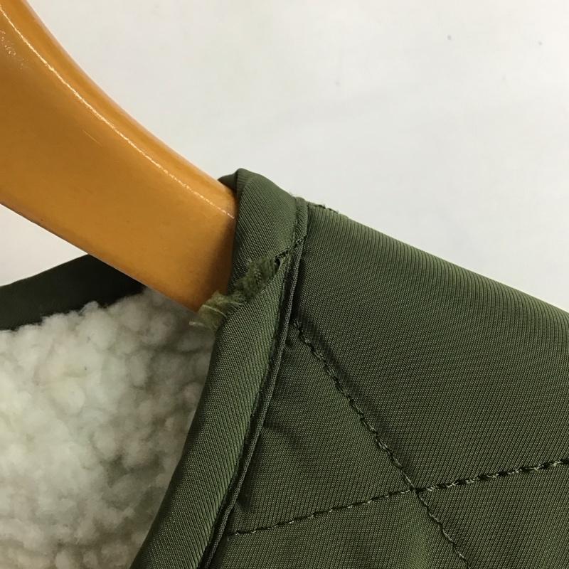 レイカズン Ray Cassin ジャケット、上着 ジャンパー、ブルゾン ジップアップジャケット ジャンパー ノーカラージャケット リバーシブル アウター FREE 無地 カーキ / カーキ /  レディース USED 古着 中古 10119450