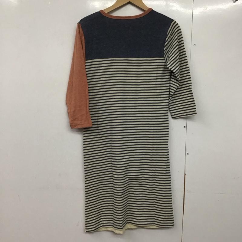 ゴースローキャラバン go slow caravan チュニック 七分袖 1 無地 X ロゴ、文字 X ボーダー柄 マルチカラー / マルチカラー /  レディース USED 古着 中古 10144263