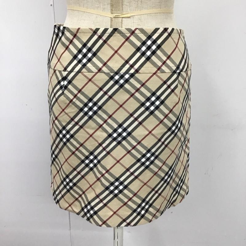 バーバリーロンドン Burberry London スカート ミニスカート ミニスカート スクエアスカート タイトスカート チェックパンツ 36 チェック マルチカラー / マルチカラー /  レディース USED 古着 中古 10114483