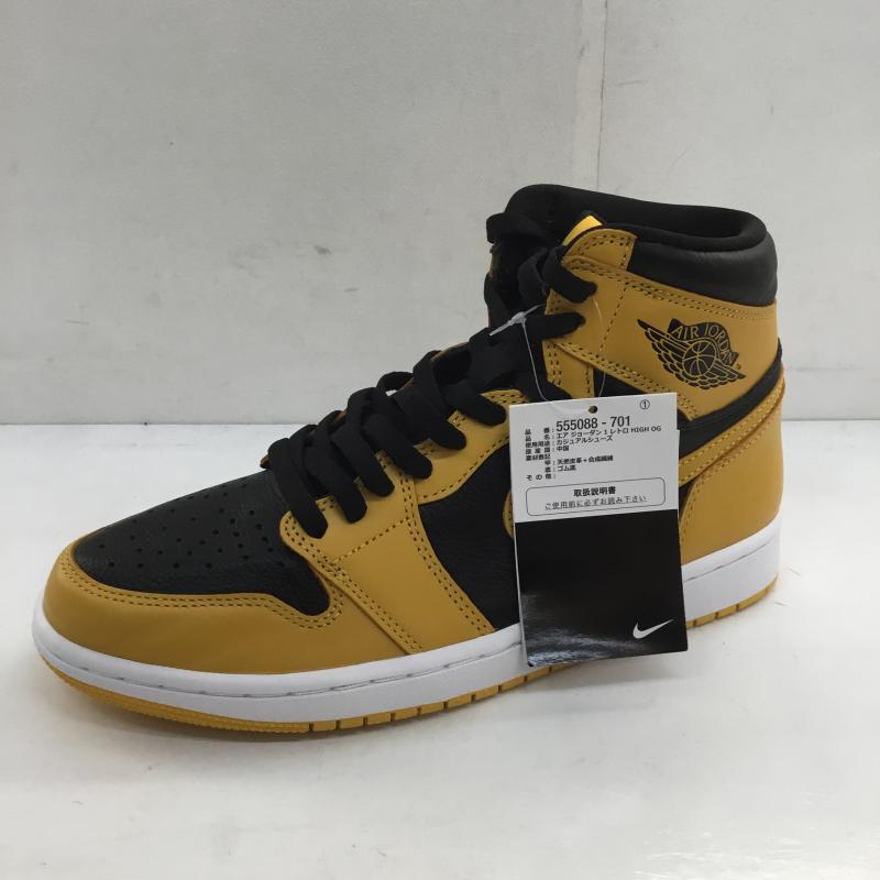 ナイキ NIKE スニーカー スニーカー NIKE AIR JORDAN1RETRO HIGH OG 555088-701 27.0cm ロゴ、文字 黄 / イエロー / X 黒 / ブラック /  メンズ USED 古着 中古 10128714