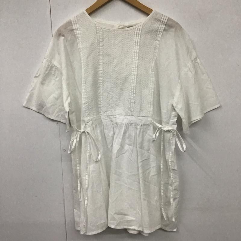 サマンサモスモス Samansa Mos2 シャツ、ブラウス 半袖 レース チュニック ブラウス KOW-1710940 FREE 無地 白 / ホワイト /  レディース USED 古着 中古 10130870