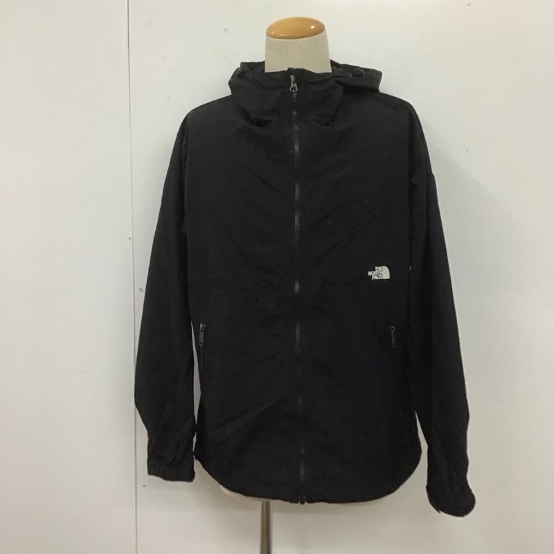ザノースフェイス THE NORTH FACE ジャケット、上着 ジャンパー、ブルゾン NP71830 コンパクトジャケット ジップアップジャケット カジュアルジャケット ナイロンジャケット アウター L ロゴ、文字 黒 / ブラック /  メンズ USED 古着 中古 10106633