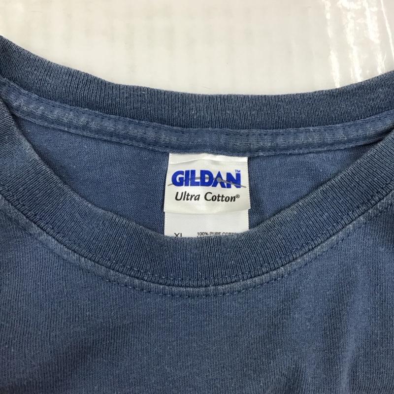 古着 USED Tシャツ 半袖 半袖カットソー プリントTシャツ クルーネックカットソー XL プリント 青 / ブルー /  メンズ USED 古着 中古 10116223