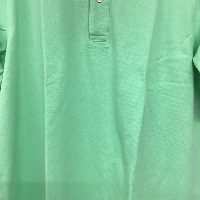 ランズエンド LANDS END ポロシャツ 半袖 半袖ポロシャツ カラーシャツ 半袖カットソー XL 無地 緑 / グリーン /  メンズ USED 古着 中古 10143255