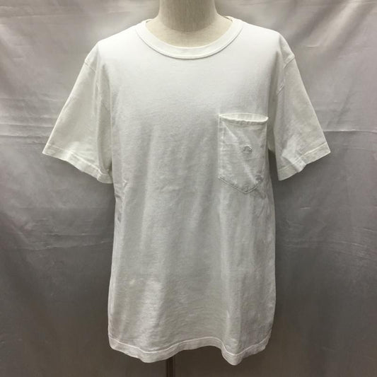 ザノースフェイス THE NORTH FACE Tシャツ 半袖 NT3103N 7ozH/SPocketTee 半袖カットソー ポケットTシャツ L ロゴ、文字 白 / ホワイト /  メンズ USED 古着 中古 10116685