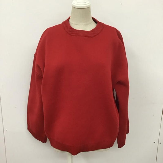 マウジー MOUSSY トレーナー 長袖 010BSA70-1090 LUSTER CN KNIT TOPS FREE 無地 赤 / レッド /  レディース USED 古着 中古 10108221