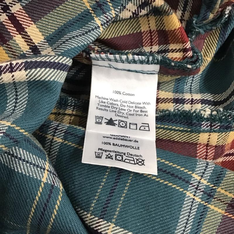 エディーバウアー Eddie Bauer シャツ、ブラウス 長袖 長袖シャツ カラーシャツ ポケットシャツ 長袖カットソー チェックシャツ S チェック マルチカラー / マルチカラー /  メンズ USED 古着 中古 10112786