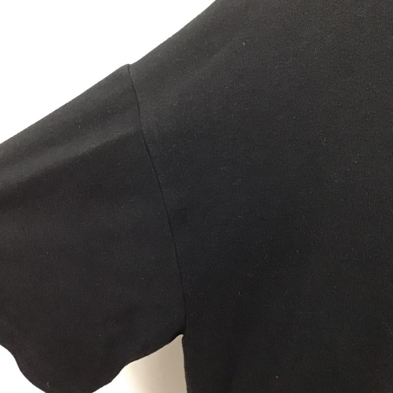 オーワイ OY Tシャツ 半袖 バックファスナー クルーネック ロゴ、文字 黒 / ブラック /  メンズ USED 古着 中古 10109754