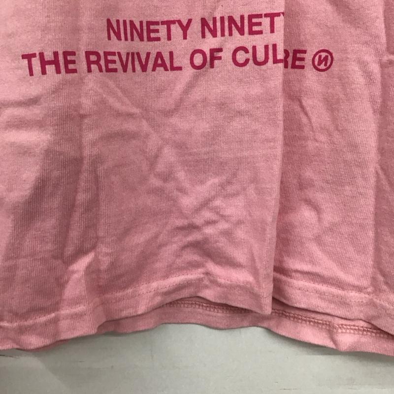 ナインティナインティ 9090 Tシャツ 半袖 半袖カットソー プリントTシャツ クルーネックカットソー M ロゴ、文字 桃 / ピンク /  メンズ USED 古着 中古 10151283