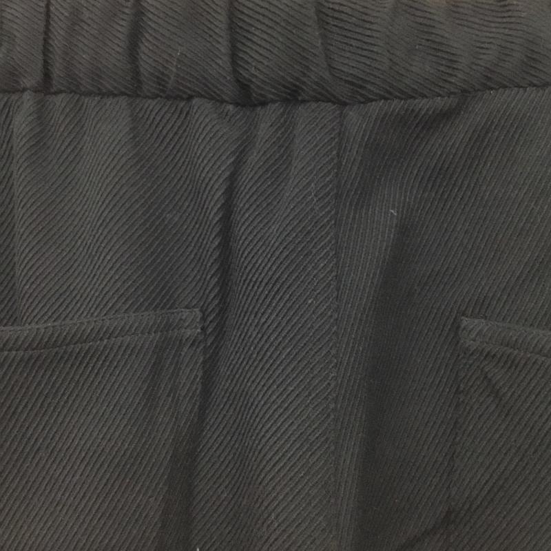 グラフペーパー Graphpaper パンツ ワークパンツ、ペインターパンツ gm203-40053 WOOLKERSEYBELTEDBAKERPANTS ワイドパンツ 2 無地 黒 / ブラック /  メンズ USED 古着 中古 10116606