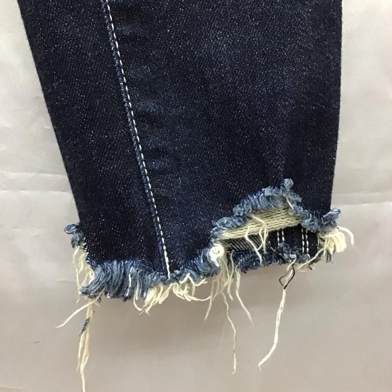 マウジー MOUSSY パンツ デニム、ジーンズ 029ASA12-0010 カットオフデニム スリムパンツ ストレッチパンツ 無地 インディゴ / インディゴ /  レディース USED 古着 中古 10116935
