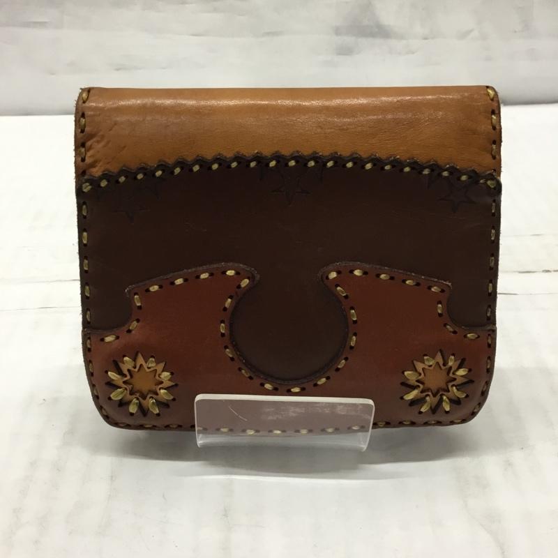 オジャガデザイン ojaga design 財布 二つ折り レザー  茶 / ブラウン /  メンズ USED 古着 中古 10117010
