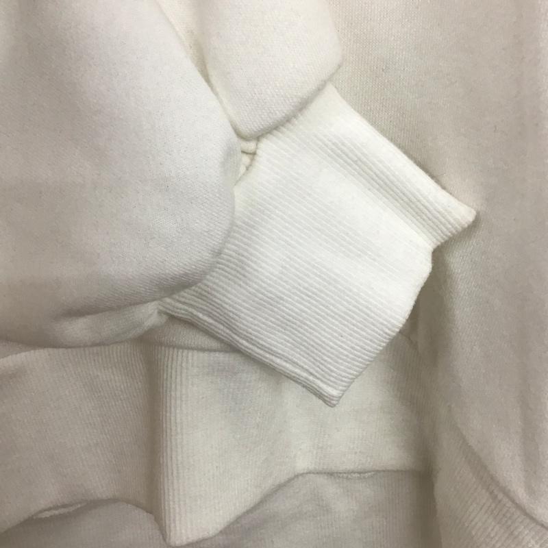 サマンサモスモス Samansa Mos2 トレーナー 長袖 長袖トレーナー スウェット クルーネック プルオーバー FREE ロゴ、文字 白 / ホワイト /  レディース USED 古着 中古 10142505