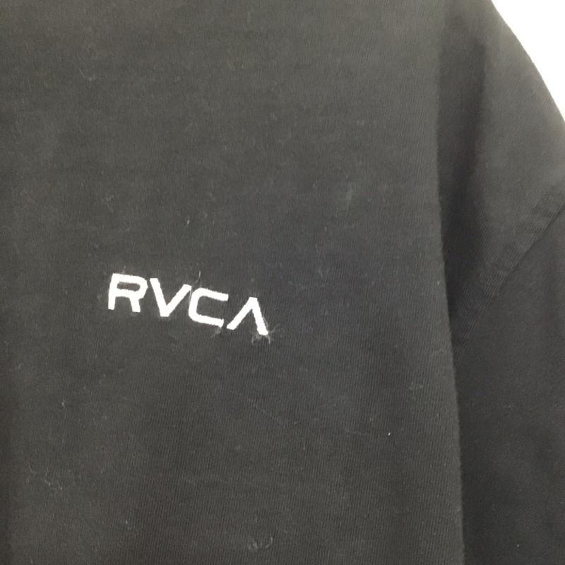 ルーカ RVCA Tシャツ 半袖 BB041-266 クルーネック バックプリント S ロゴ、文字 黒 / ブラック /  メンズ USED 古着 中古 10144079