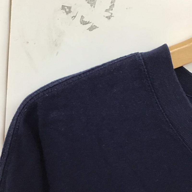 ギャップ GAP Tシャツ 半袖 L ロゴ、文字 X プリント 紺 / ネイビー /  メンズ USED 古着 中古 10128496