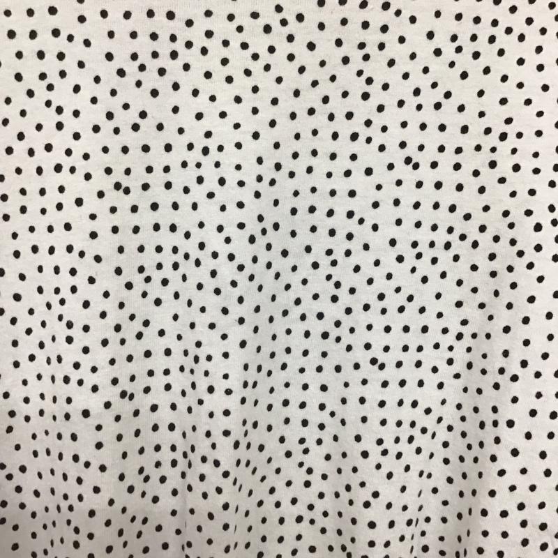 ザラ ZARA カットソー 半袖 L ドット 白 / ホワイト /  レディース USED 古着 中古 10140629