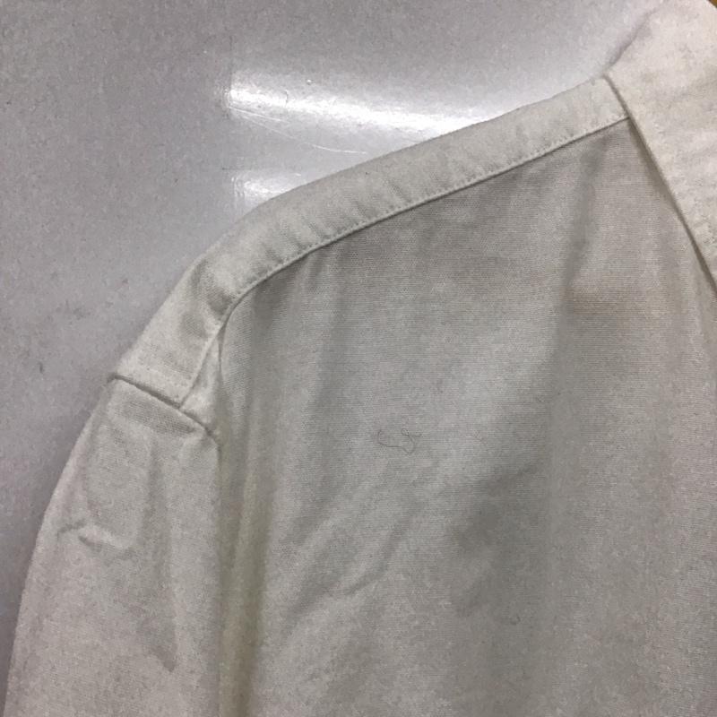 ギャップ GAP シャツ、ブラウス 長袖 長袖シャツ 無地シャツ カラーシャツ ボタンダウンシャツ XS ロゴ、文字 白 / ホワイト /  メンズ USED 古着 中古 10148111