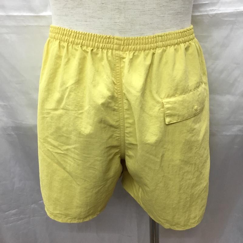 パタゴニア patagonia パンツ ショートパンツ 57021SP19 ショートパンツ ナイロンパンツ S ロゴ、文字 黄 / イエロー /  メンズ USED 古着 中古 10117519