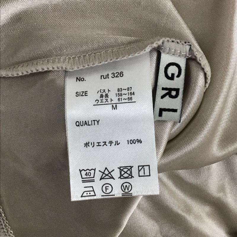 グレイル GRL ワンピース ロングスカート RUT326 ペチコート付き透かし編みニットワンピース 長袖ロングワンピース M 総柄 ベージュ / ベージュ /  レディース USED 古着 中古 10116944