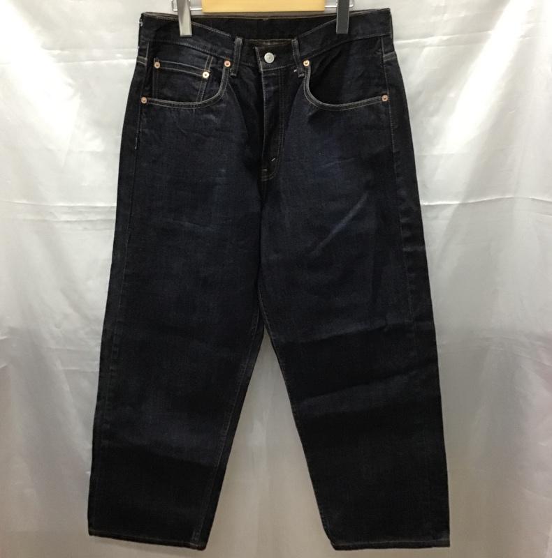 リーバイストラウスアンドコー Levi Strauss & co. パンツ デニム、ジーンズ デニムパンツ ストレートパンツ ワイドパンツ カジュアルパンツ 33インチ 無地 インディゴ / インディゴ /  メンズ USED 古着 中古 10111793
