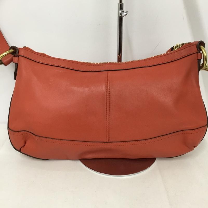 コーチ COACH ショルダーバッグ ショルダーバッグ F24404 レザー ロゴ、文字 橙 / オレンジ /  レディース USED 古着 中古 10144889