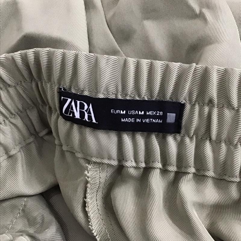 ザラ ZARA パンツ ワークパンツ、ペインターパンツ ワークパンツ ワイドパンツ カジュアルパンツ M 無地 カーキ / カーキ /  レディース USED 古着 中古 10142660