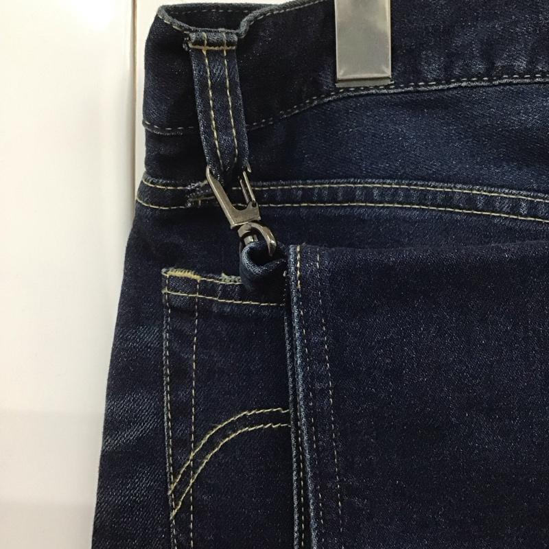 グラム glamb パンツ デニム、ジーンズ デニムパンツ スリムパンツ ジーンズ ダメージ加工 裾リブ カジュアルパンツ 3 無地 インディゴ / インディゴ /  メンズ USED 古着 中古 10107704