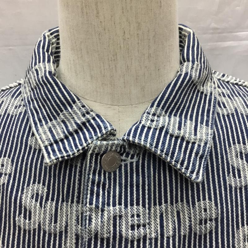 シュプリーム Supreme ジャケット、上着 ジャケット、ブレザー 24ss DenimChoreTruckerJacket ヒッコリーデニムジャケット XL 総柄 インディゴ / インディゴ /  メンズ USED 古着 中古 10122283