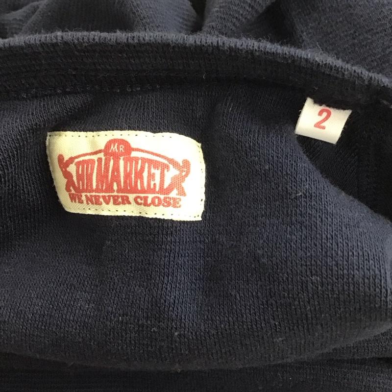 ハリウッドランチマーケット H.R MARKET カットソー 長袖 長袖カットソー 無地カットソー クルーネック 2 無地 紺 / ネイビー /  メンズ USED 古着 中古 10126775