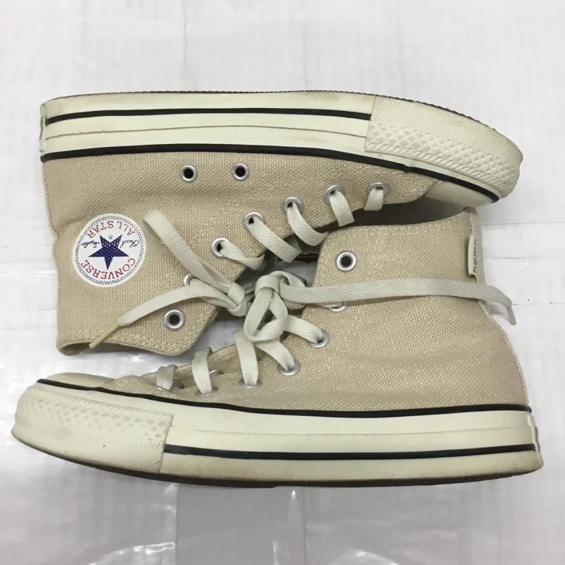 コンバース CONVERSE スニーカー スニーカー 1C298 HEMP HI ヘンプ 23cm 23.0cm ロゴ、文字 アイボリー / アイボリー /  レディース USED 古着 中古 10119081