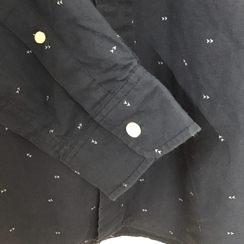 アバクロンビーアンドフィッチ ABERCROMBIE&FITCH シャツ、ブラウス 長袖 長袖シャツ ボタンダウンシャツ カラーシャツ XXL 総柄 紺 / ネイビー /  メンズ USED 古着 中古 10146654