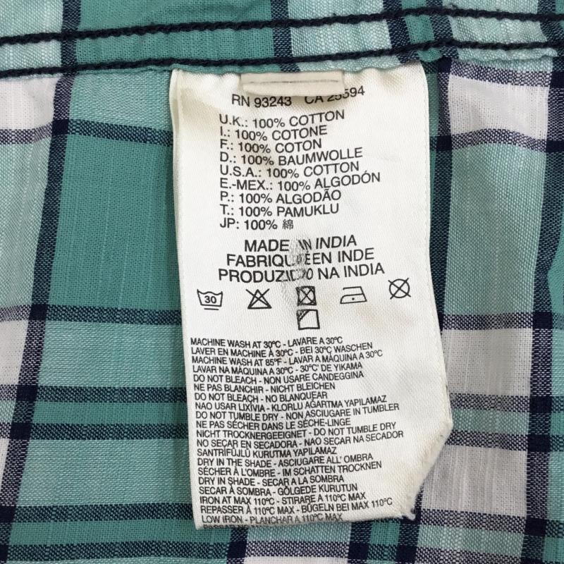 ディーゼル DIESEL シャツ、ブラウス 長袖 長袖シャツ S チェック 水色 / ライトブルー / X 緑 / グリーン / X 白 / ホワイト /  メンズ USED 古着 中古 10136067